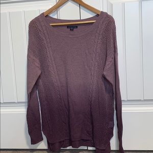 Purple ombré sweater